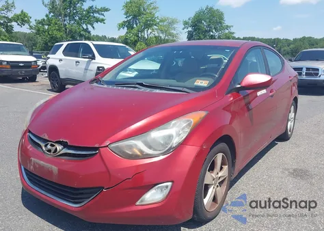 2012 Hyundai Elantra Gls (Ulsan Plant) z USA, uszkodzony, nr VIN KMHDH4AE0CU186921